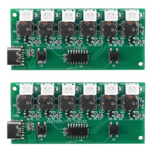 2X Kits de Bricolage de  Humidificateur USB de Type C, Brumisateur et Circuit Imprimé de Pilote, 6 Feuilles D'Atomiseur de Film D'Atomisation de