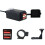 Αδιάβροχος φορτιστής USB μοτοσικλέτας με βολτόμετρο, διπλές θύρες USB, διακόπτη ON/OFF, 4