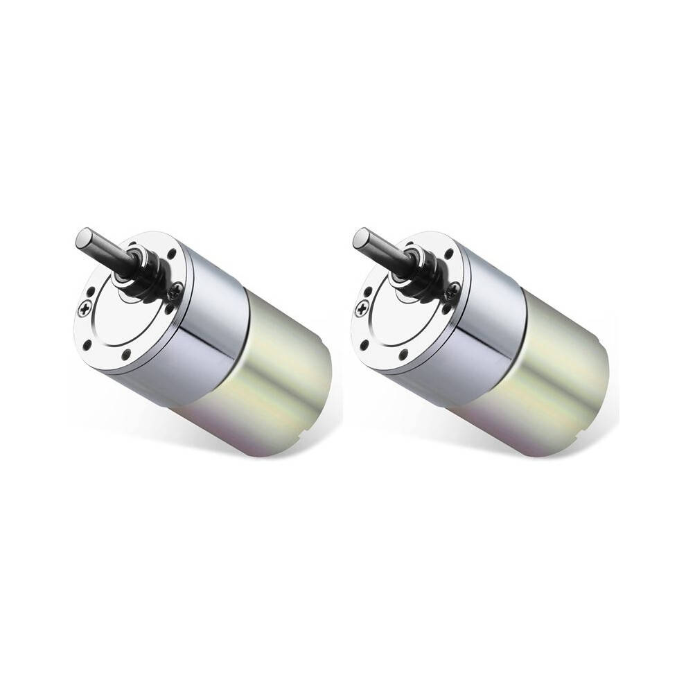 2X 12V 100Rpm Gear Motor High Torque Electric Speed Reduction Geared Motor Eccentric Output Shaft 37Mm Gearbox 4712573852950