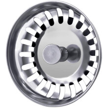 Küchenspülen-Sieb aus Edelstahl, nahtlos passend für Ihre Spüle, 80 mm Durchmesser, rostfreie, hygienische Lösung, zuverlässig und langlebig