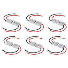 12X voor Anderson Connector 50A Kit voor Anderson Plug 8 Gauge 30cm Batterijkabels Waterdichte Snelconnectoren voor Lifepo4