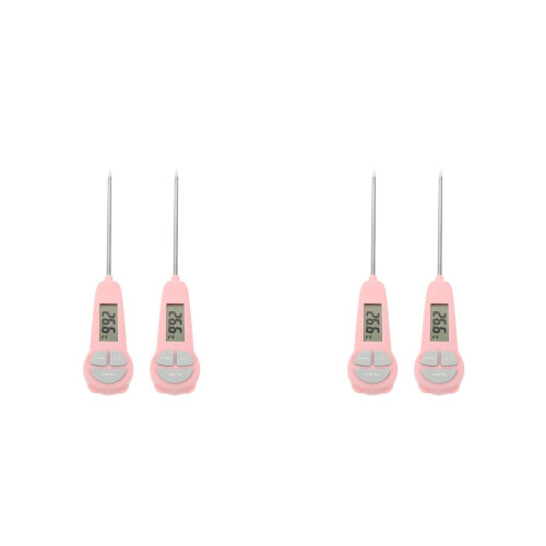 4St Compacte Thermometer Roze Voor En Frituren