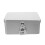Grey Metal Biscuit Box with Lock Airtight Snack Tin 1
