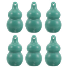 6St Groene Siliconen Lipbrush Met Dop, Mini Draagbare Make-Up Borstel