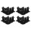 24Pcs Plastic Electric Fence Insulators Black Uv Resistant Post Clips 10