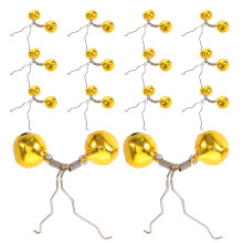 32Pcs Fishing Gear Stainless Steel Rod Bells Multi-Color Bite Alarms
