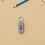 2St ABS Mini Digitale Keyring Lichtgevend Grijs 3