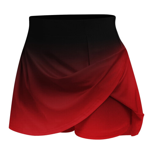 Women's Athletic Workout Shorts with Pockets, Red, 2XL 2