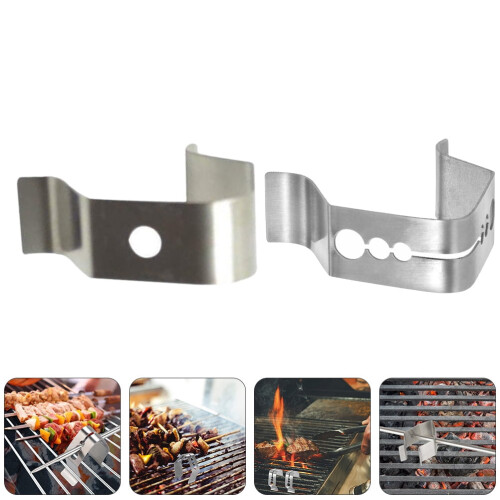 Grilltermometerklemmer i rustfrit stål (4 stk.) 2