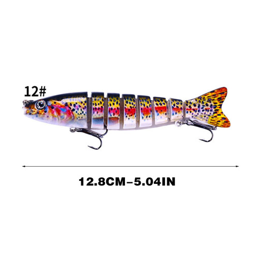 Multi Fish sinking lure 12.8 cm hand-painted durable 2