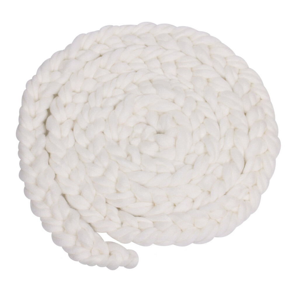 Hand-Woven Braided Baby Blanket for Newborn Photography