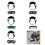 Ensemble casque de sécurité et lunettes de soleil pour-Rose 3