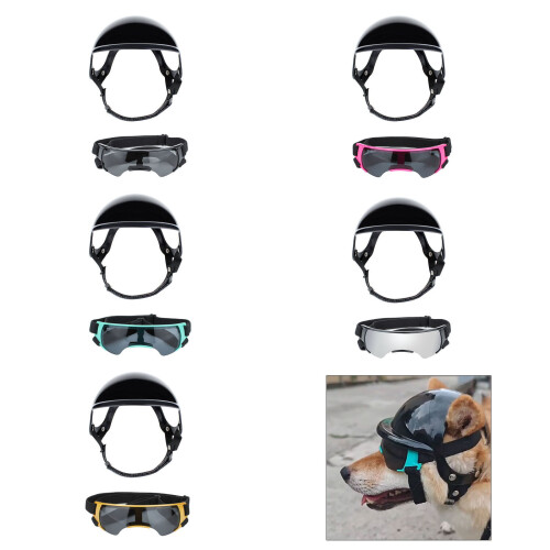 Ensemble casque de sécurité et lunettes de soleil pour-Rose 2