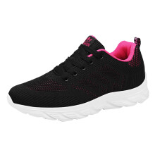 Tênis Slip-On Feminino em Malha Elástica Leve Rosa Tamanho