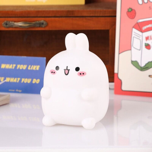 Rabbit LED Night Light – PVC Animal Shape, 10cm,