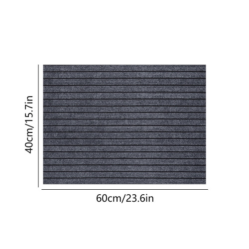 Polyester Stripe Door Mat 40 x 60 cm 2