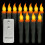 LED-koniske lys med gult blink, 17 cm, 6 stk. 1