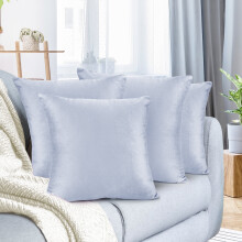 Fodere per cuscini decorativi in microfibra, confezione da 4