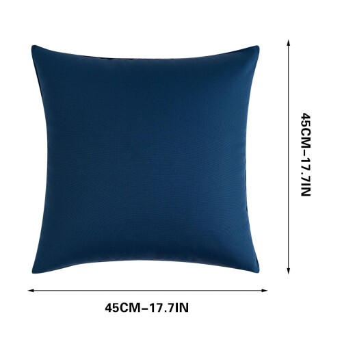 Housse de coussin d'extérieur imperméable 45 x 45 cm 2