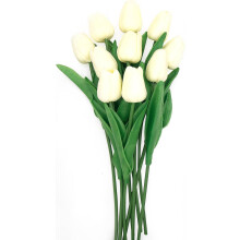 Blå kunstige tulipaner 33 cm bukett i 10 deler