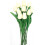 Buquê com 10 tulipas artificiais azuis de 33 cm (13 polegadas) em PU 1