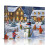 Lighted Christmas Tree and Snowman Canvas Art 1