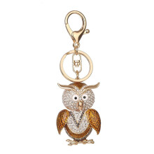 Kawaii nøkkelringer kvinner morsom nøkkelring med bling rhinestone glitrende ugle design multifunksjonell tilbehør til veske ryggsekk bilnøkler