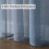 Cortinas em tom azul acinzentado com aparência de linho semitransparente, 54x63 polegadas (2 peças) 4