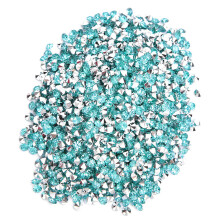 Strass à facettes multiples avec revêtement AB, gemmes scintillantes en verre transparent, minuscules pierres de cristal pour la décoration