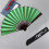 8-inch Red Bone Solid-Color Folding Fan for DIY Painting 2