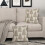 Fodere per cuscini natalizie 18x18, set da 2, rosse, rustiche, con albero e stella 3