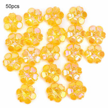 Perles acryliques à facettes lisses et magnifiques pour loisirs créatifs, réfraction de la lumière. 32 facettes. Perles rondes acryliques de