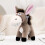 Funny Cartoon Donkey Teething Plush Toy 1pc 2
