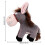 Funny Cartoon Donkey Teething Plush Toy 1pc 3