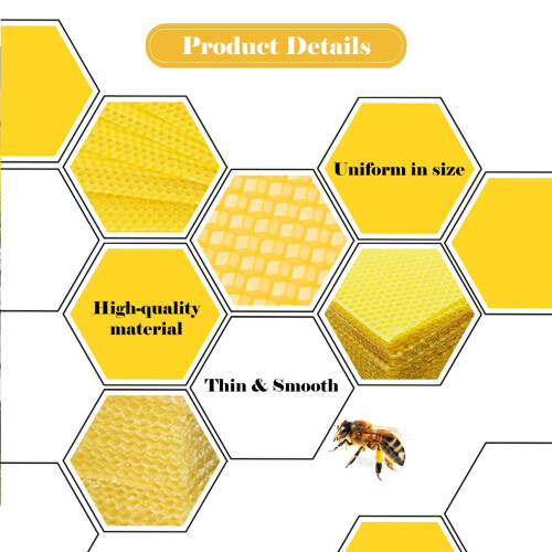 Beeswax Honeycomb Sheets for Beekeeping – 10 pcs 2