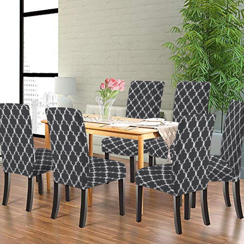 Conjunto de capas para cadeiras de jantar em estilo marroquino 1