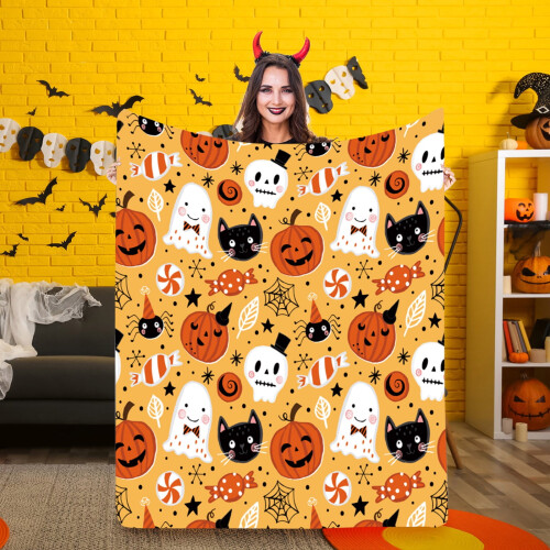 Stijggn Halloween Spookdeken 130x100cm 1