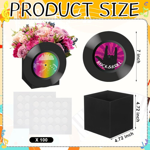18 boîtes à fleurs en vinyle des années 50 1