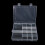 Πλαστικό κουτί οργάνωσης κοσμημάτων διαφανές 14 θέσεων 2