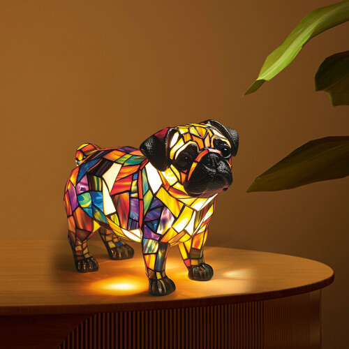 Veilleuse LED Corgi et Carlin 12V lumière chaude 1