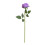 Lys lilla kunstig rose silkeblomst med stilk 2