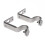 2er-Pack robuste, verstellbare Gardinenstangenhalter 3