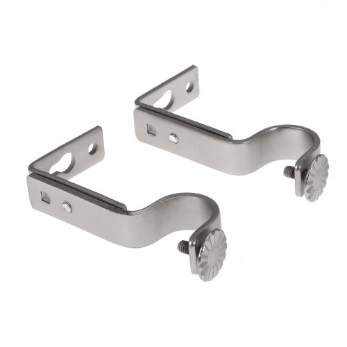 2er-Pack robuste, verstellbare Gardinenstangenhalter 2