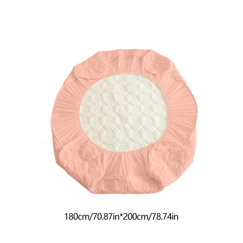 Drap-housse imperméable King Size 180 x 200 cm rose 2