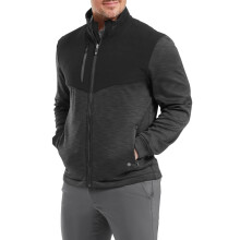 (XL, Black) Footjoy Mens ThermoSeries Hybrid Moisture Wicking Stretch Golf Jacket