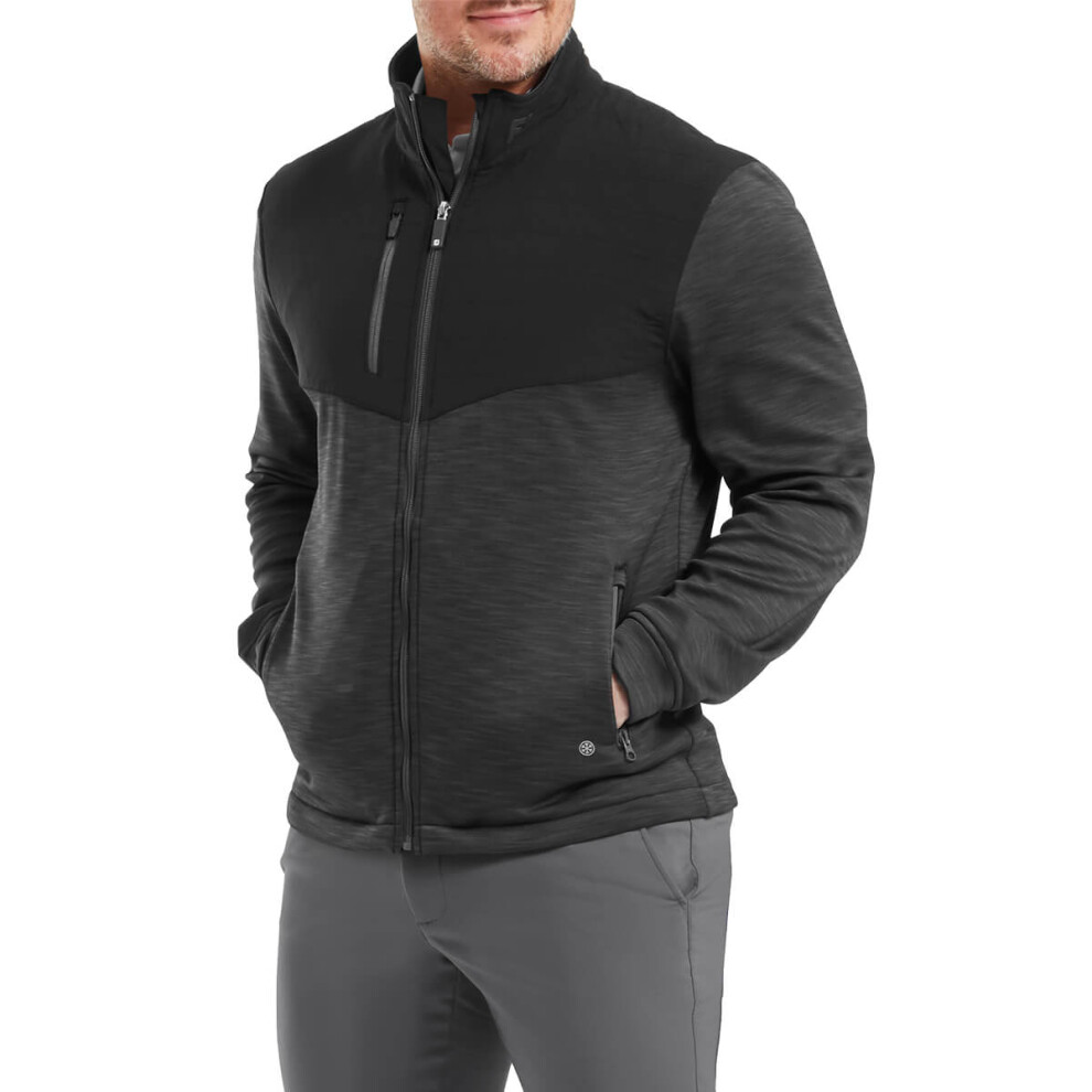 Footjoy (Xl, ) Mens Thermoseries Hybrid Moisture Wicking Stretch Golf Jacket Black