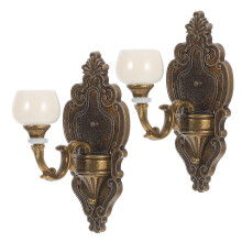 2Pièces Miniature Pour Maison De En Alliage
