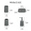 Plastic Bathroom Storage Systems Toilet Paper Holder-Gray 3