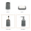 Plastic Bathroom Storage Systems Toilet Paper Holder-Gray 6