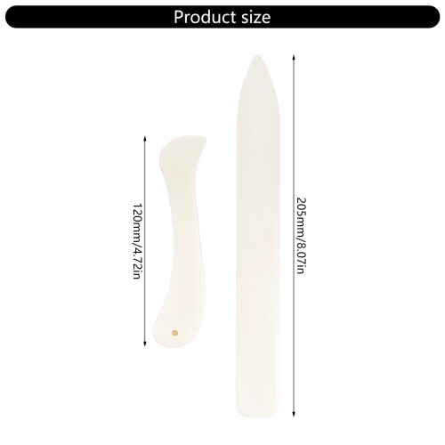 8Pcs Leather Creasing Tool Plastic Bone Folder Fabric and Paper 2